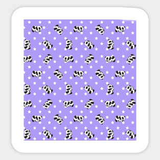 Cute panda pattern | panda drink milk Sticker